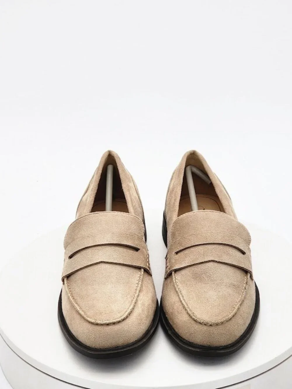 Journee Collection Brooks Taupe Penny Loafers Women’s Size 8.5 Wide WD